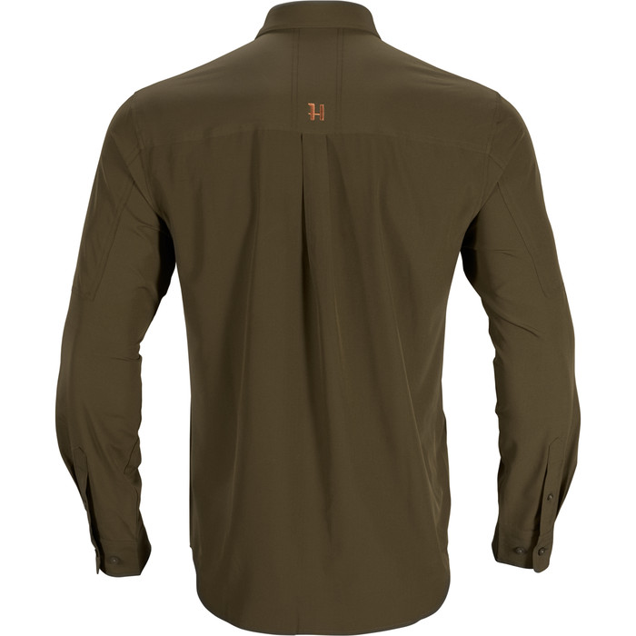 2023 Harkila Mens Trail Long Sleeve Shirt 140112229 - Willow Green